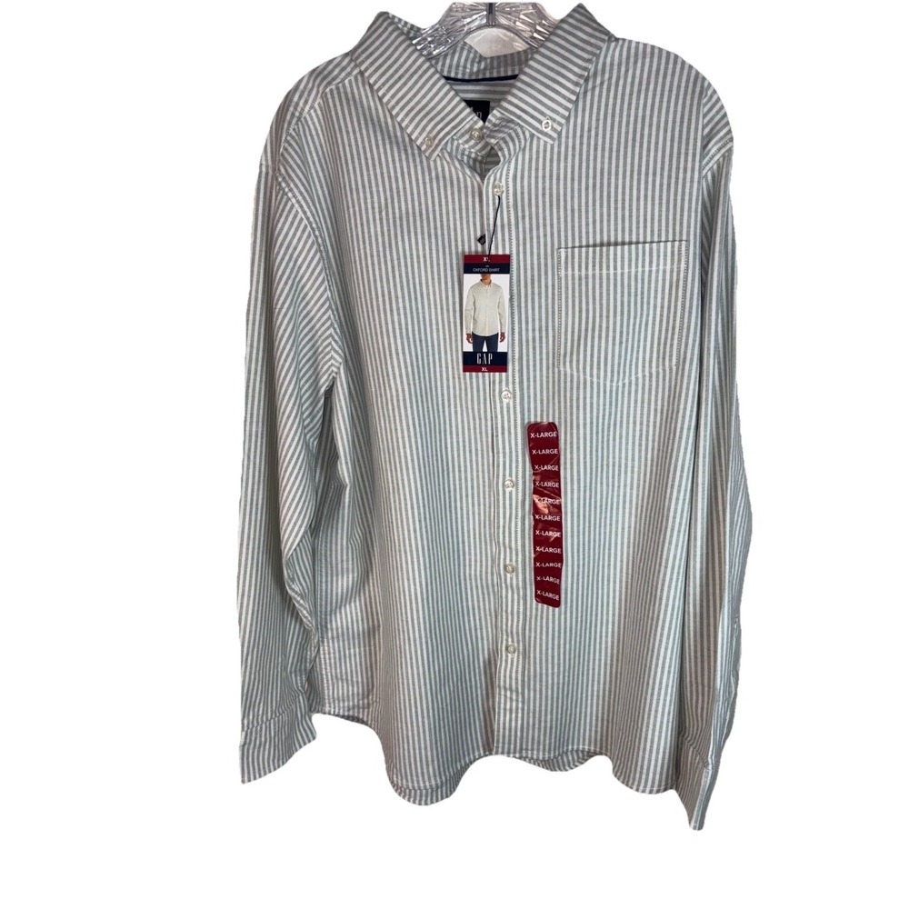 Men's Oxford Striped Button Down XL NWT‎